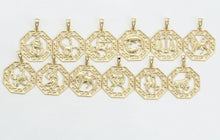 Load image into Gallery viewer, 14 K Gold Plated zodiac pendant - BIJUNET

