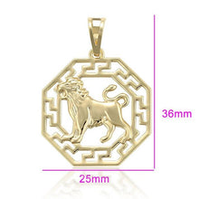 Load image into Gallery viewer, 14 K Gold Plated zodiac pendant - BIJUNET
