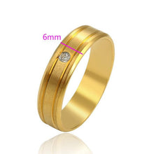 Load image into Gallery viewer, 24 K Gold Plated ring with white zirconium - BIJUNET
