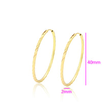 Load image into Gallery viewer, ⚡ Buy Today High Quality 14 K Gold Plated Hoops earrings. Check the reviews. ✔️Non-allergic. ✔️ Free Next day Delivery in the UK. ✔️
