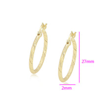 Load image into Gallery viewer, ⚡ Buy Today High Quality 14 K Gold Plated Hoops earrings. Check the reviews. ✔️Non-allergic. ✔️ Free Next day Delivery in the UK. ✔️
