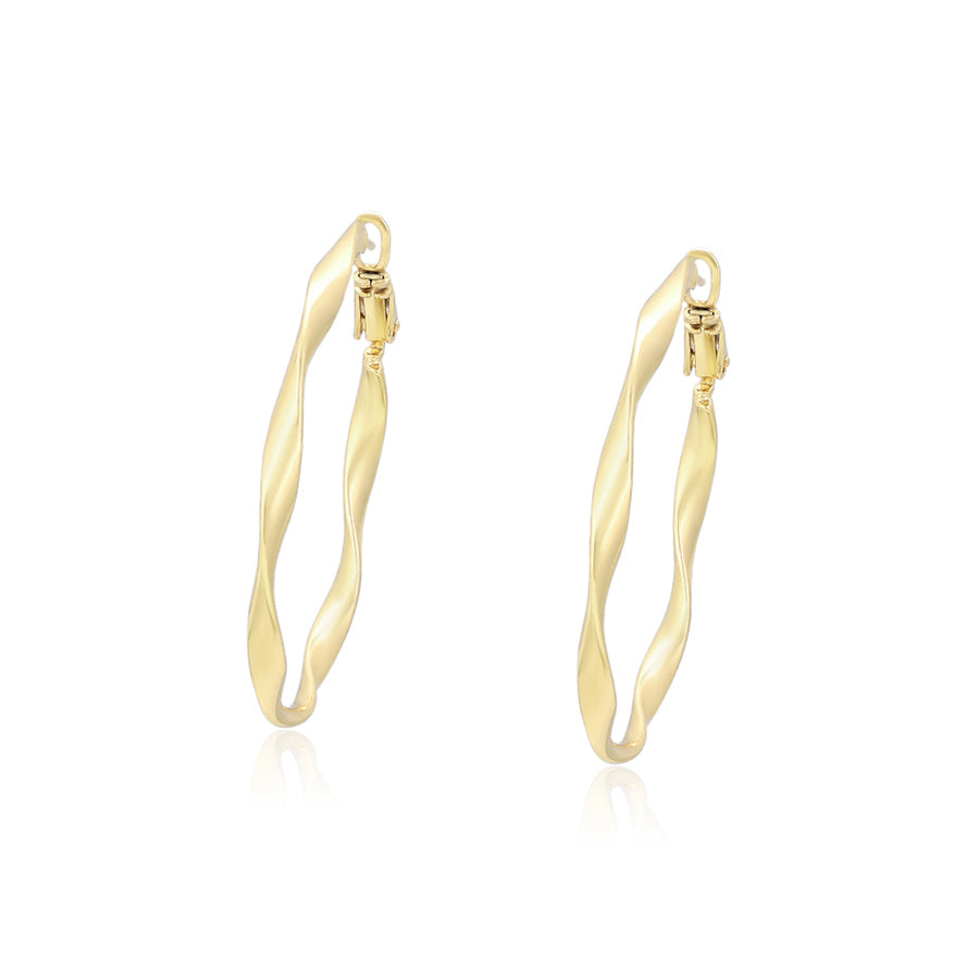 Gold-Plated-twisted-hoops-earrings