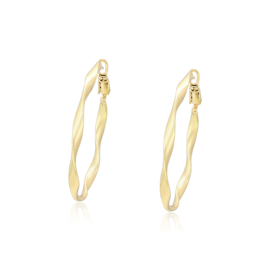 Gold-Plated-twisted-hoops-earrings