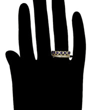Load image into Gallery viewer, 14 K Gold Plated ring and earrings set with white zirconia
