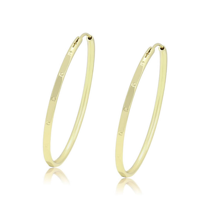 14 K Gold Plated Hoops earrings