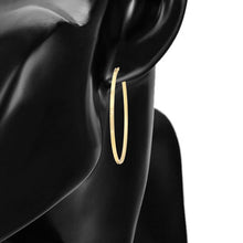 Charger l&#39;image dans la galerie, 14 K Gold Plated Hoops earrings
