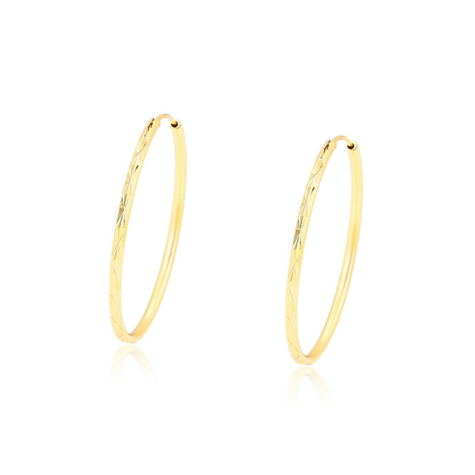 14 K Gold Plated Hoops earrings