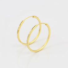 Cargar imagen en el visor de la galería, 14 K Gold Plated Hoops earrings
