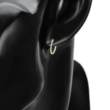 Charger l&#39;image dans la galerie, 14 K Gold Plated Hoops earrings

