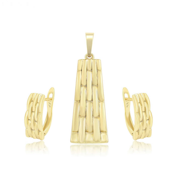 14 K Gold Plated pendant and earrings set