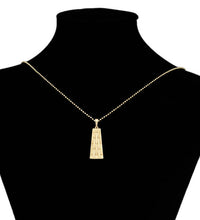 Load image into Gallery viewer, 14 K Gold Plated pendant and earrings set
