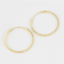 Charger l&#39;image dans la galerie, 14 K Gold Plated Hoops earrings
