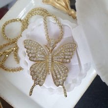 Load image into Gallery viewer, Luxury 14 K Gold Plated butterfly pendant  with necklace - BIJUNET
